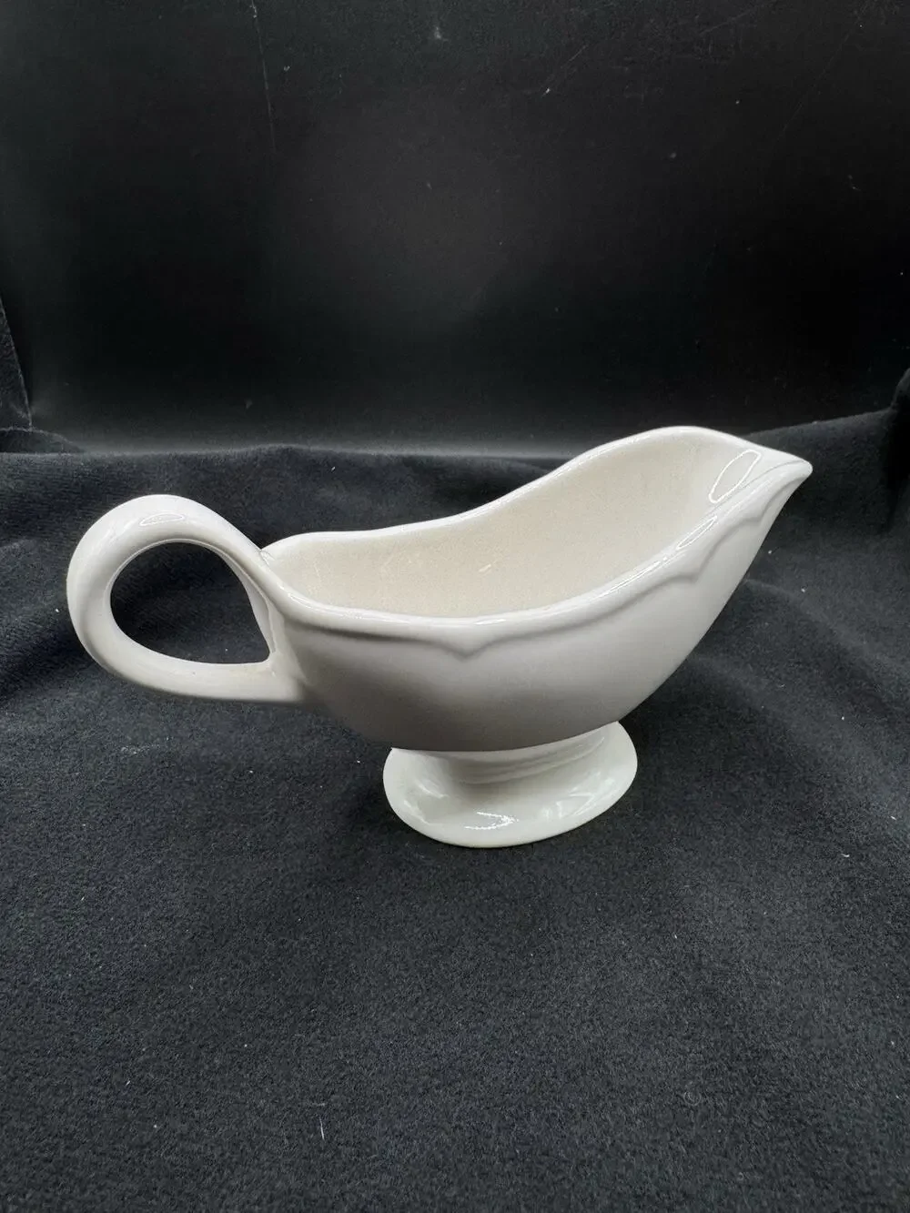 Homer Laughlin White Gravy Boat Vintage saucière Best China USA